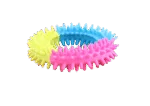 Anneau pour chien aux couleurs de l’arc-en-ciel, Pawise Rainbow World Ring S