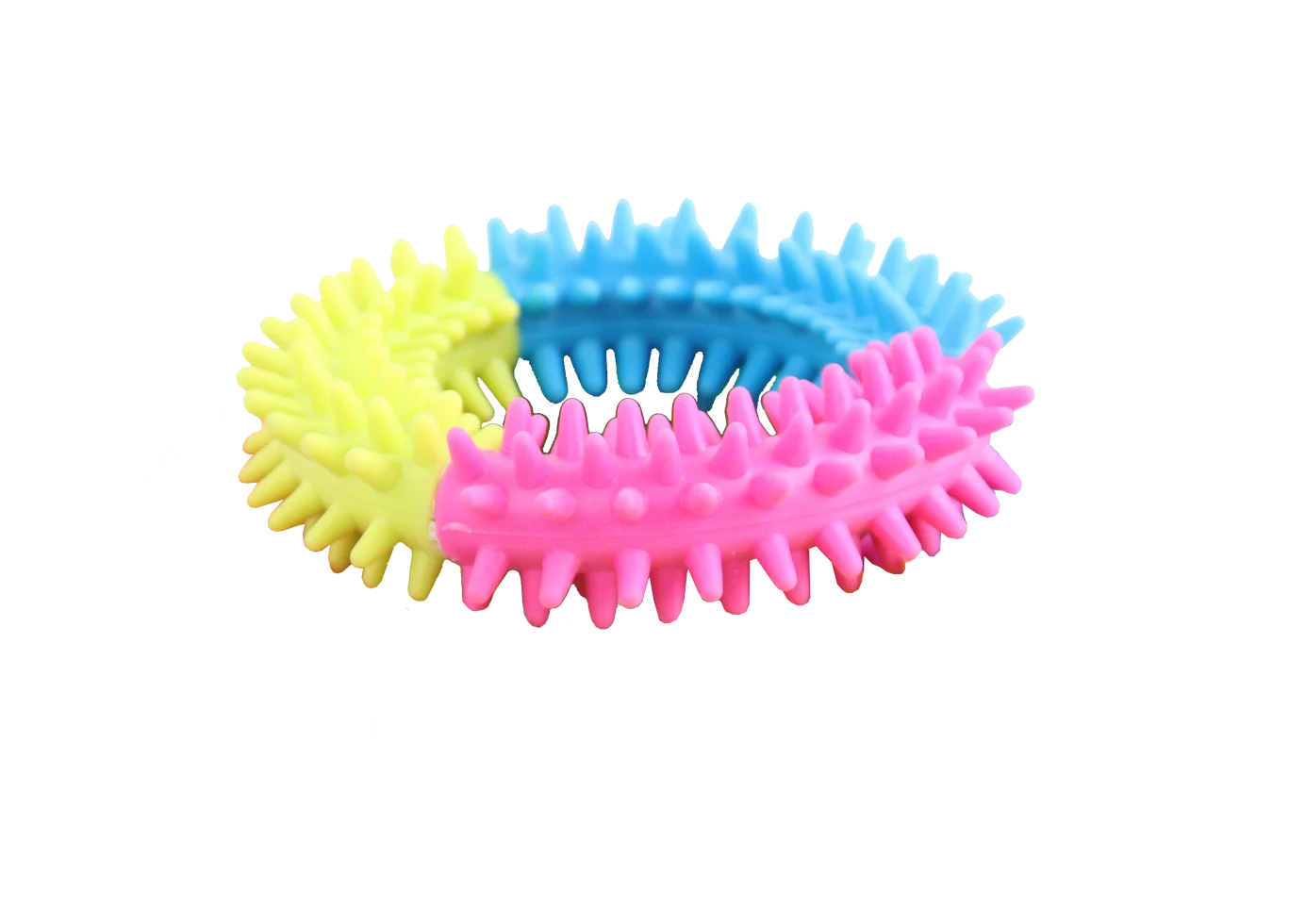 Anneau pour chien aux couleurs de l’arc-en-ciel, Pawise Rainbow World Ring S – Image 1