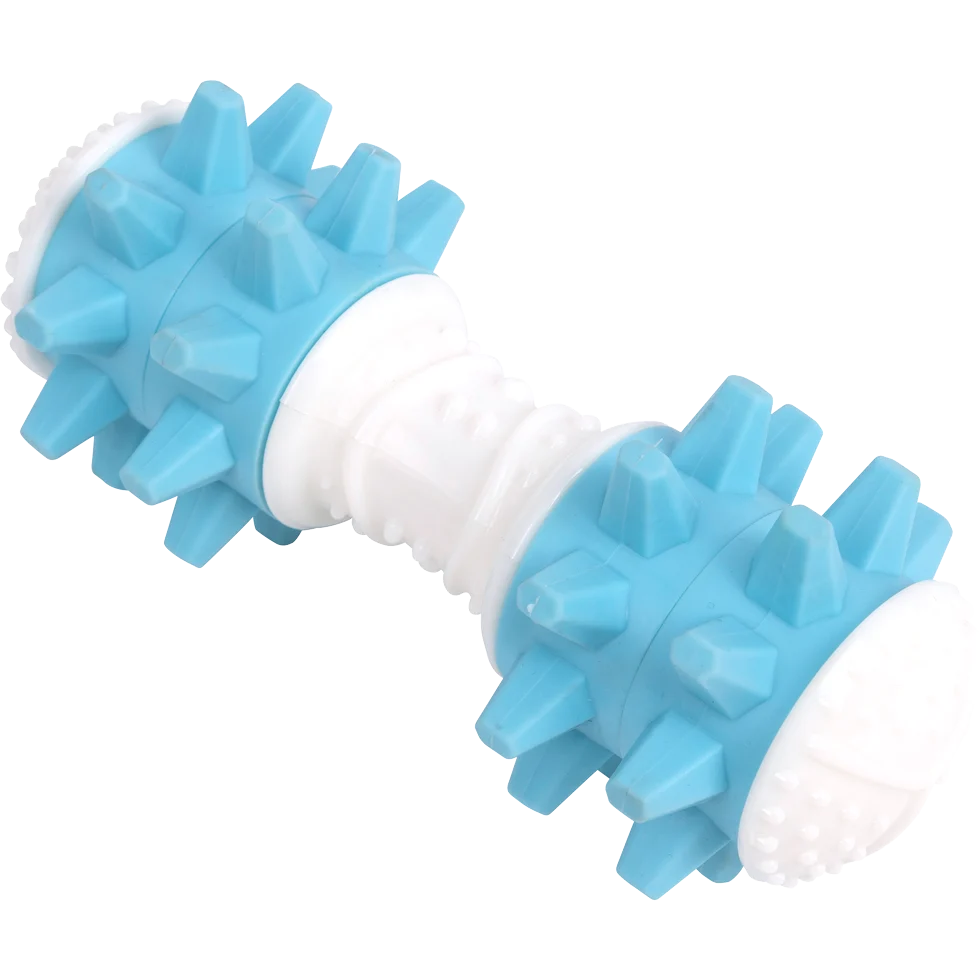 PAWI14687.png Haltère jouet pour chien sonore au mouvement, coloris assortis – Pawise Giggle Toy Dumbbell – Image 1