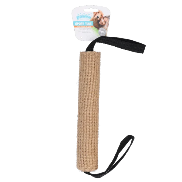 Boudin à rapporter en jute avec boucles, 25 cm – Pawise Jute Biting Roll