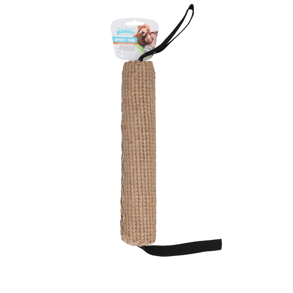 Rouleau d’apport en jute avec poignées, 32 cm – Pawise Jute Biting Roll – Image 1