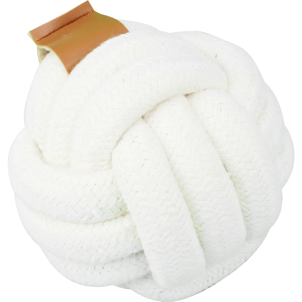 Balle pour chien en corde de coton, Ø 9 cm – Pawise Premium cotton toy Ball – Image 1