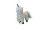 Peluche lama pour chien avec couronne et couineur – Pawise Sequine Pet Lama – Image 2