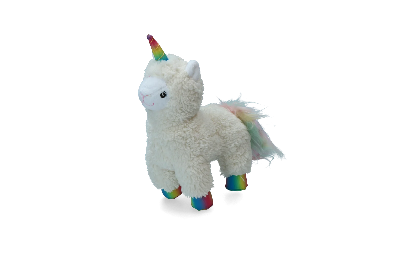 Peluche lama pour chien avec couronne et couineur – Pawise Sequine Pet Lama – Image 2