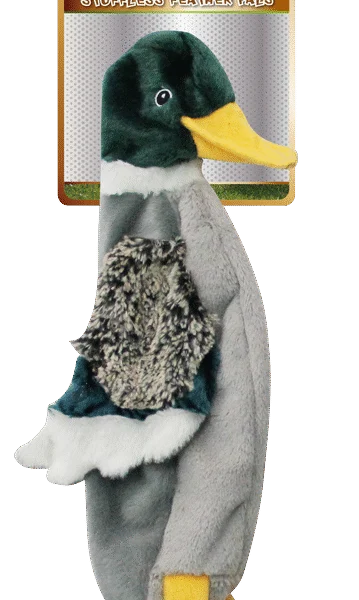 Peluche pour chien canard L sans rembourrage avec couineur, 45 cm – Pawise Stuffless Feather Pals