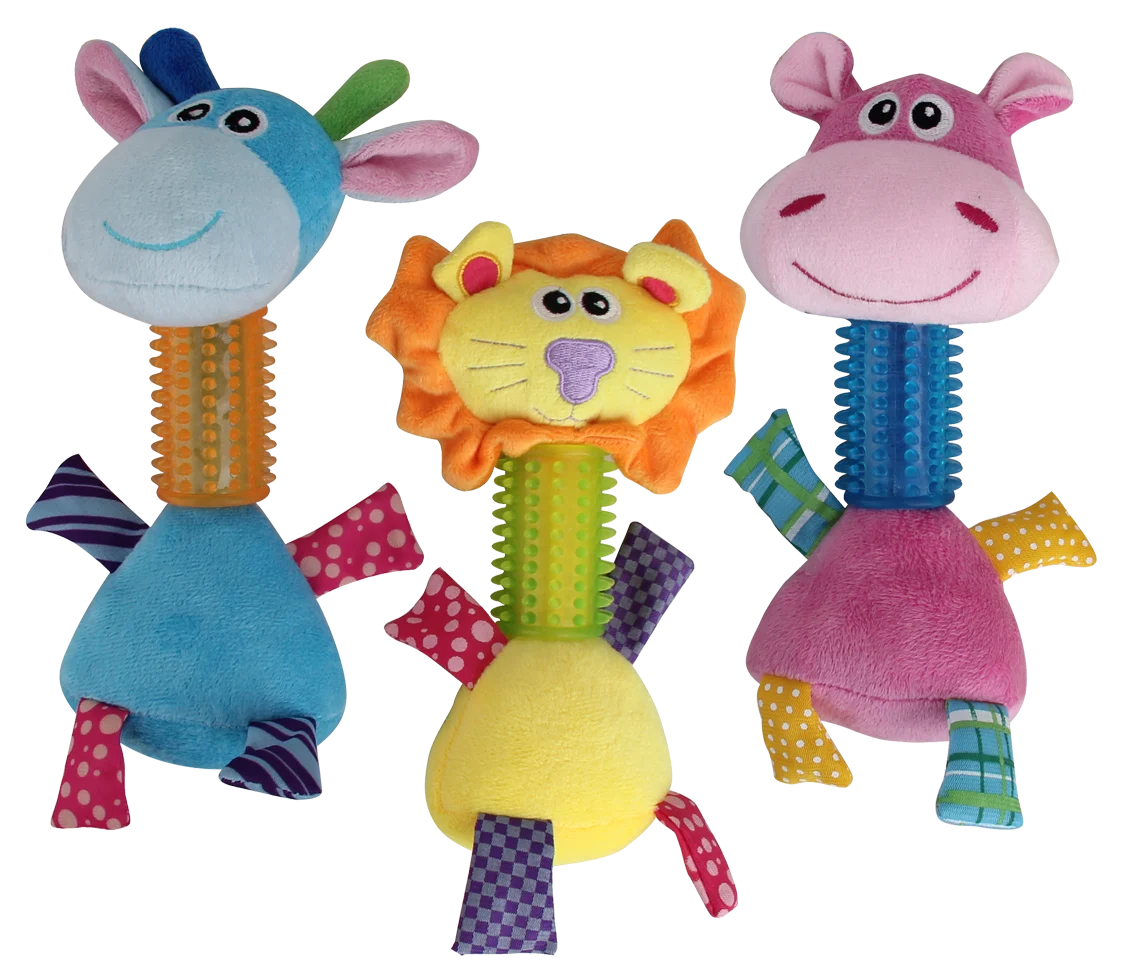 Peluche girafe pour chien en peluche avec sifflet, 26 cm – Pawise Puppy Long Neck Giraffe – Image 1