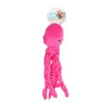 Peluche pour chien pieuvre avec couineur, coloris assortis, L – Pawise Multicolor Plush Octopus (3 colour assorted) L – Image 2