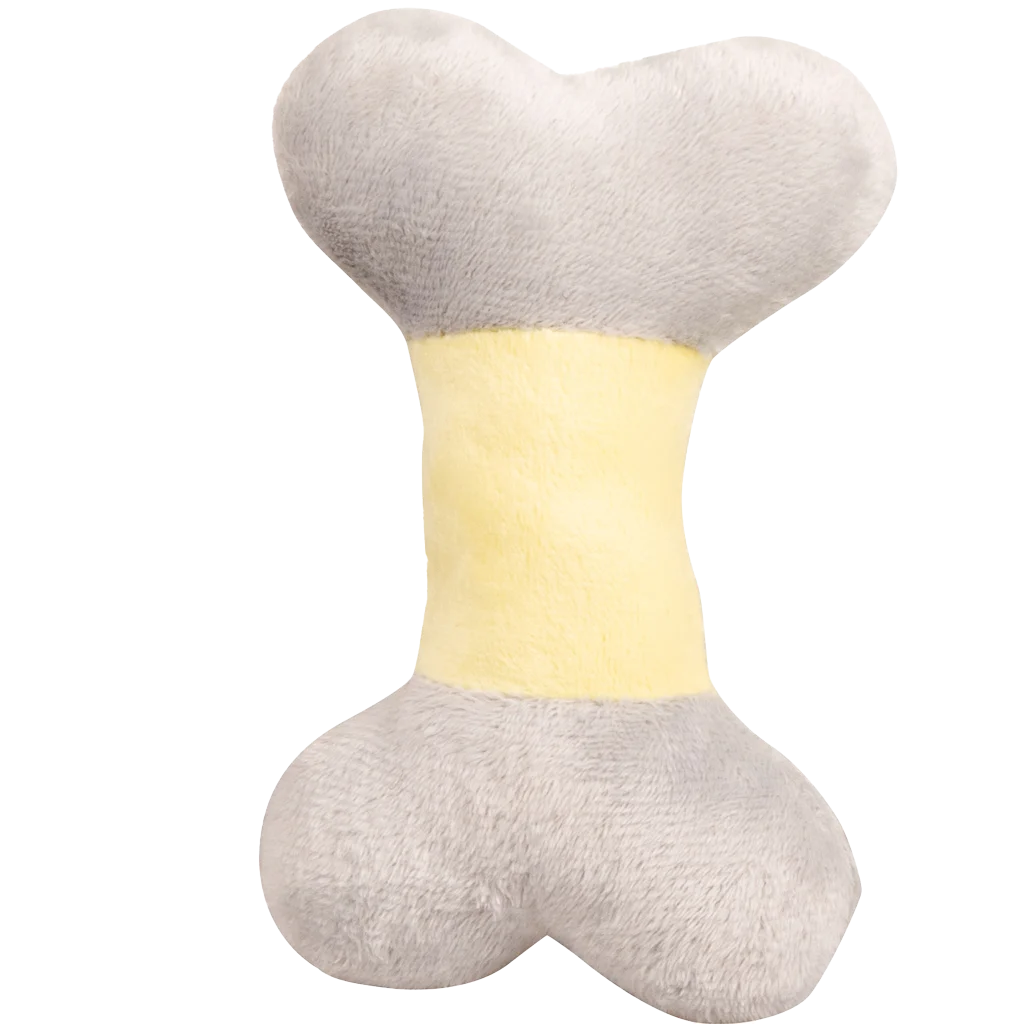 Peluche pour chien en forme d’os avec couineur pour chiots – Pawise Puppy Life Bone – Image 2