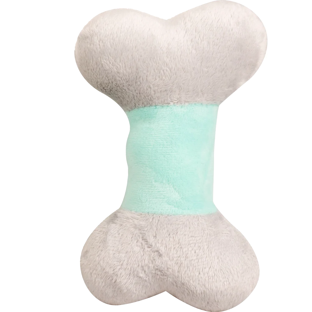 Peluche pour chien en forme d’os avec couineur pour chiots – Pawise Puppy Life Bone – Image 3