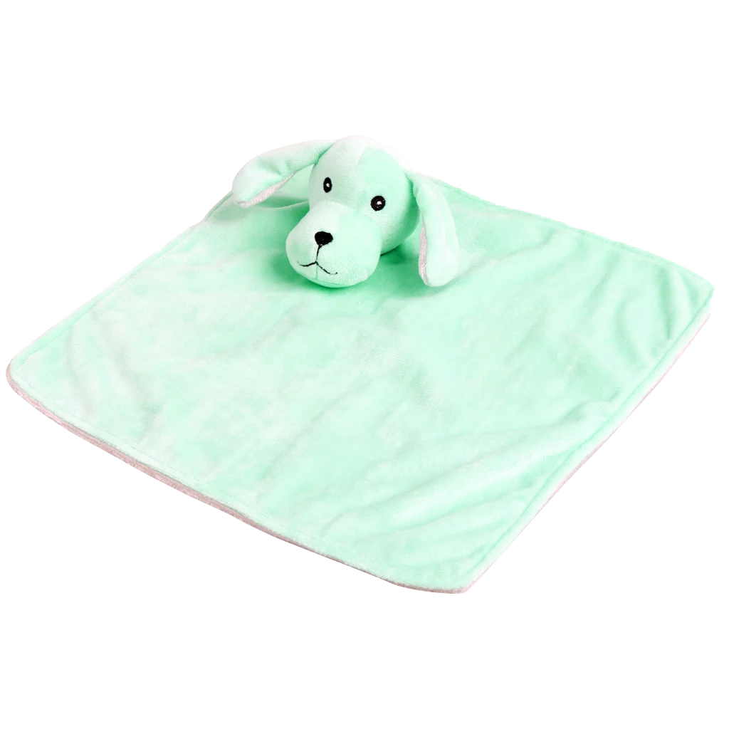 Couverture pour chiot avec peluche et couineur, coloris assortis – Pawise Puppy Life Blanket Toy – Image 1