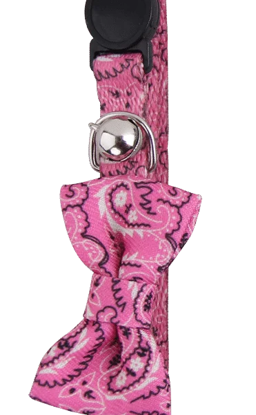 Collier pour chat avec nœud rose – Pawise Cat Collar With Bowknot