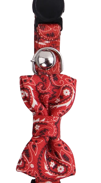 Collier pour chat avec nœud rouge – Pawise Cat Collar With Bowknot