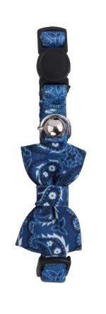 Collier pour chat avec nœud papillon bleu – Pawise Cat Collar With Bowknot