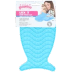 Tapis de léchage pour chat en forme de poisson avec 2 ventouses, 23 x 13 cm – Pawise Lick It