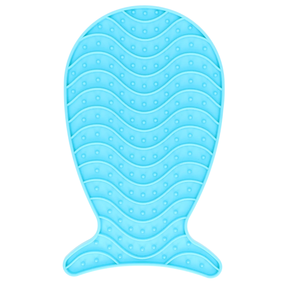 Tapis de léchage pour chat en forme de poisson avec 2 ventouses, 23 x 13 cm – Pawise Lick It – Image 2