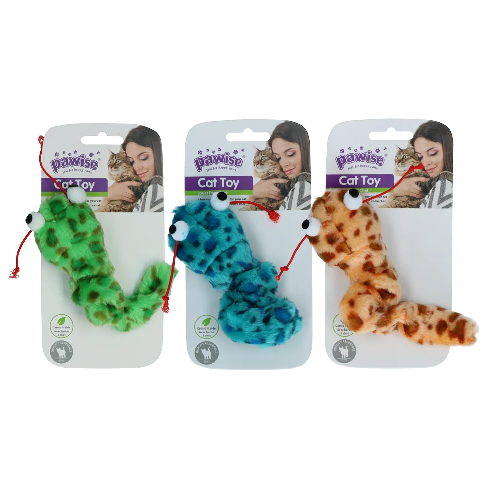 Jouet interactif pour chat avec queue vibrante rétractable et cataire, 16 cm – Pawise Interactive Cat Toy – Image 1