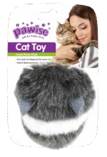 Souris jouet vibrante en peluche avec anneau à tirer – Pawise Vibrating Mouse