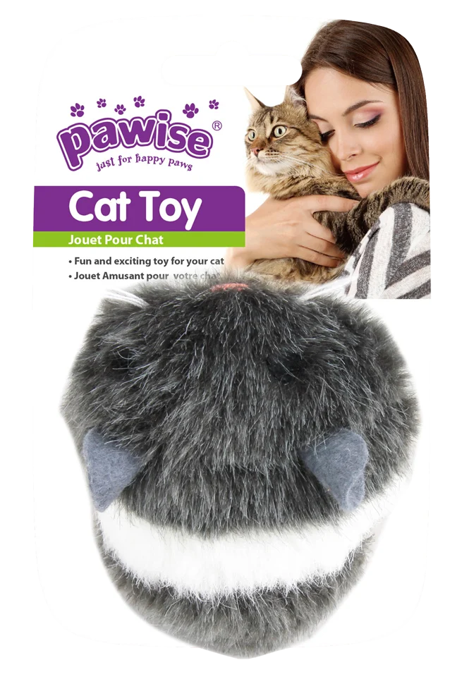 PAWI28132.png Souris jouet vibrante en peluche avec anneau à tirer – Pawise Vibrating Mouse – Image 1