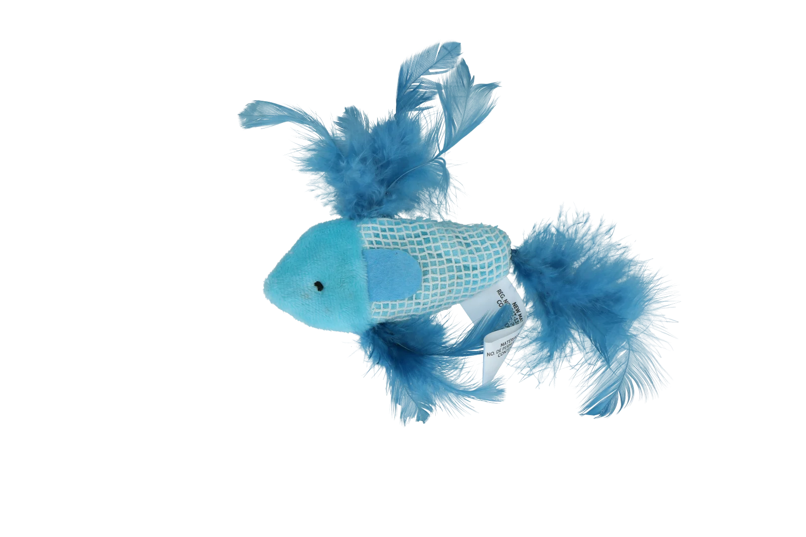 Jouet poisson pour chat avec herbe à chat et plumes – Pawise 100% Catnip Toy Vis – Image 5