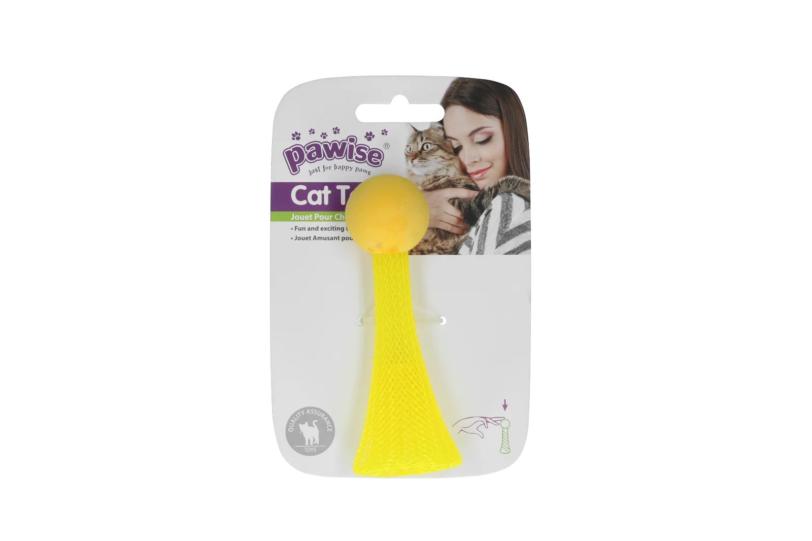 Jouet sauteur pour chat avec LED clignotante, 10 cm – Pawise Cat Light-up Toy – Image 4