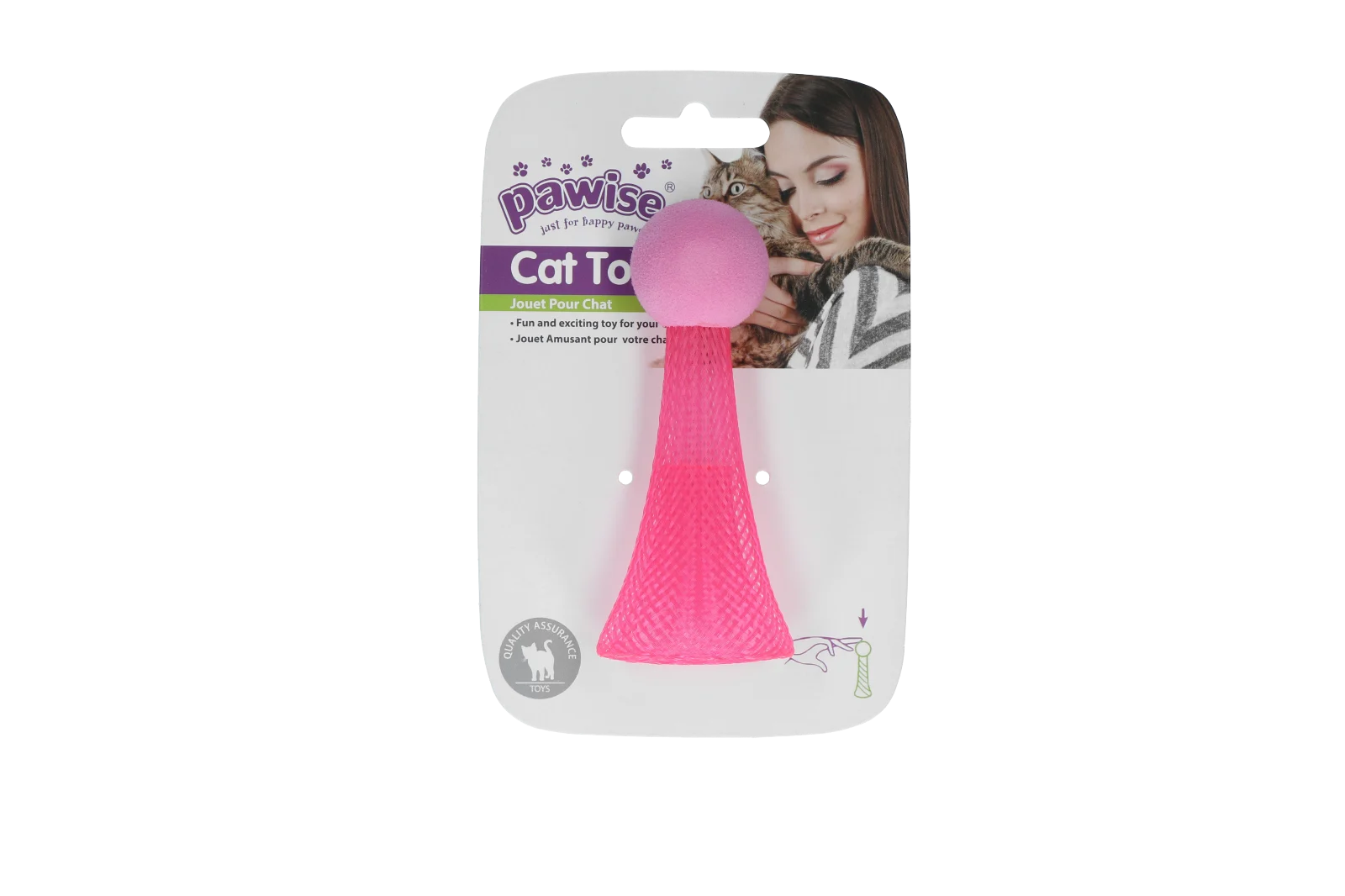 Jouet sauteur pour chat avec LED clignotante, 10 cm – Pawise Cat Light-up Toy – Image 6