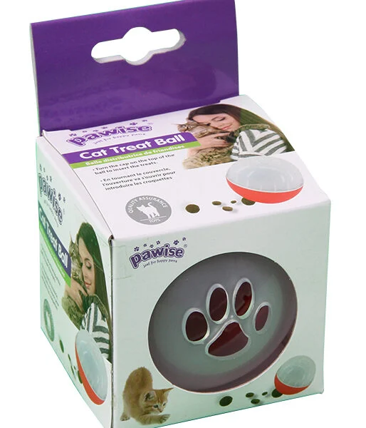 Balle à friandises pour chat, ø 8 cm – Pawise Cat Treat Ball