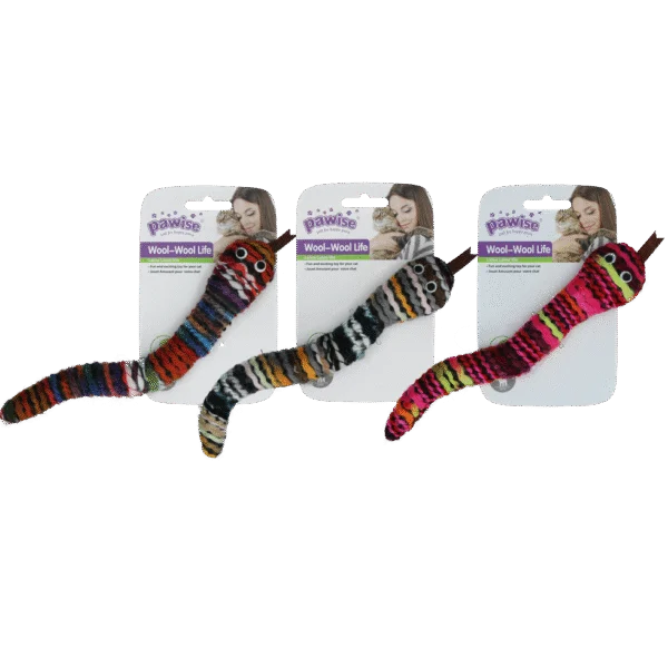Serpent en tricot avec cataire et couineur, 23 cm – Pawise Wool-Wool life Slang
