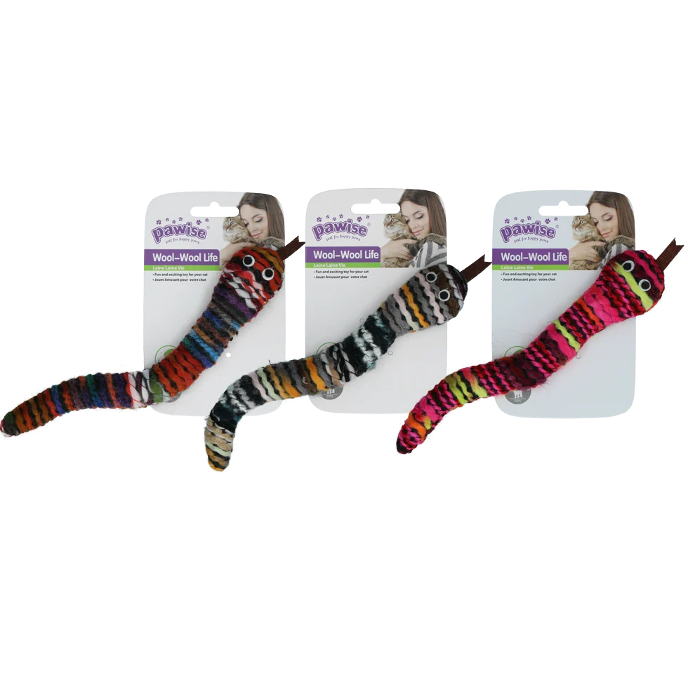 Serpent en tricot avec cataire et couineur, 23 cm – Pawise Wool-Wool life Slang – Image 1