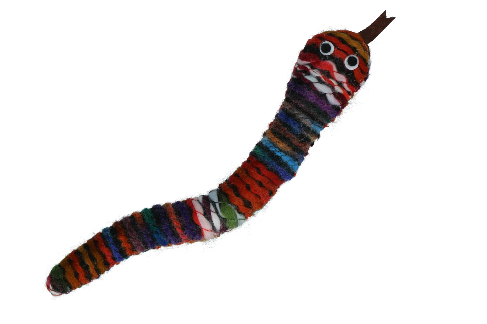 Serpent en tricot avec cataire et couineur, 23 cm – Pawise Wool-Wool life Slang – Image 5