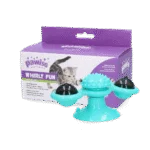 Jouet rotatif pour chat avec ventouse et grelot – Pawise Twirly Whirly Cat Toy