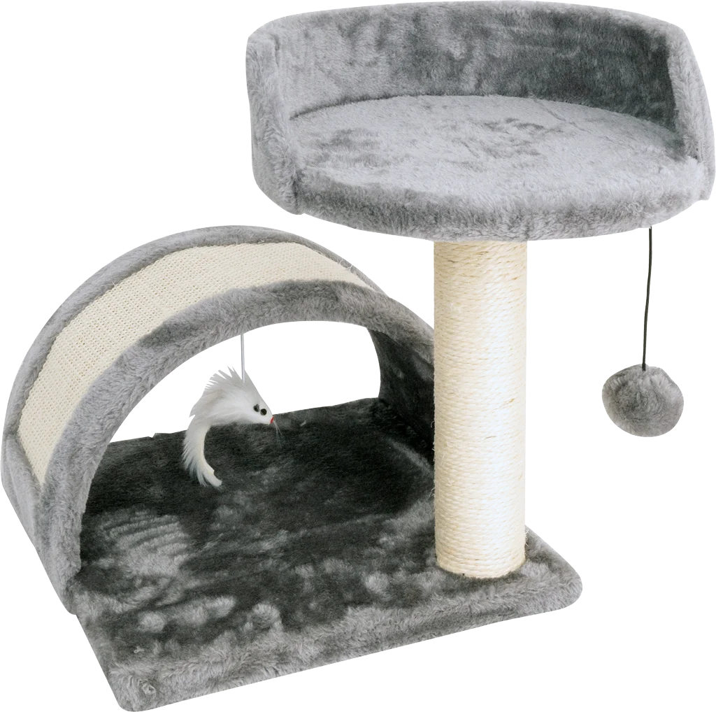 Arbre à chat en forme de champignon avec jouet, ø 30 x 40 cm – Pawise Mushroom Scratching Post – Image 1