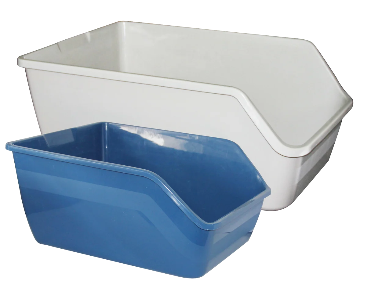 Bac à litière à bords hauts S, 47 x 38 x 21 cm – Pawise High-back Litter pan S – Image 2