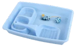 Set de démarrage pour chaton avec bac à litière et gamelle, bleu – Pawise Kitten Starter Set