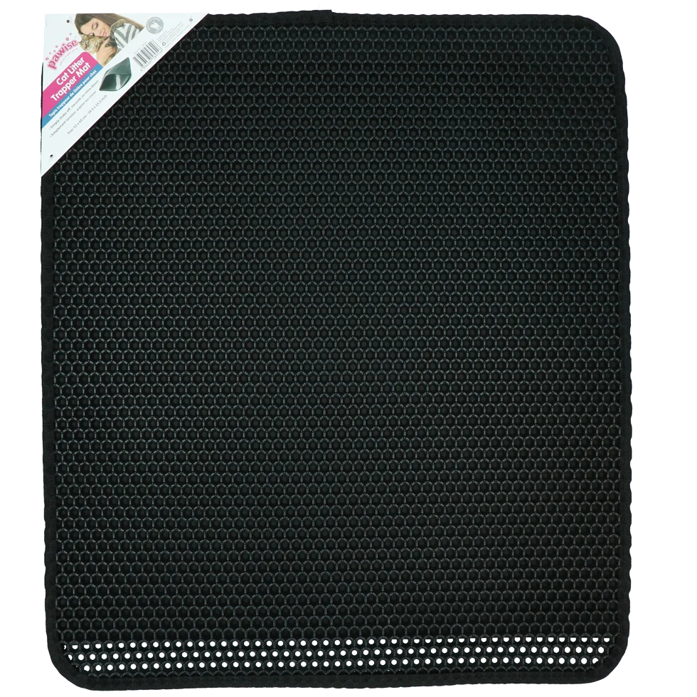 PAWI289542.png Tapis de litière avec récupérateur de gravillons 52 x 60 cm – Pawise Cat Litter Trapper Mat – Image 1