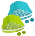 Bac à litière d’angle pour cages à barreaux, 32 x 22 x 14,5 cm – Pawise Litter Pan S – Image 4