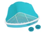 Bac à litière d’angle pour cages à barreaux, 32 x 22 x 14,5 cm – Pawise Litter Pan S – Image 5