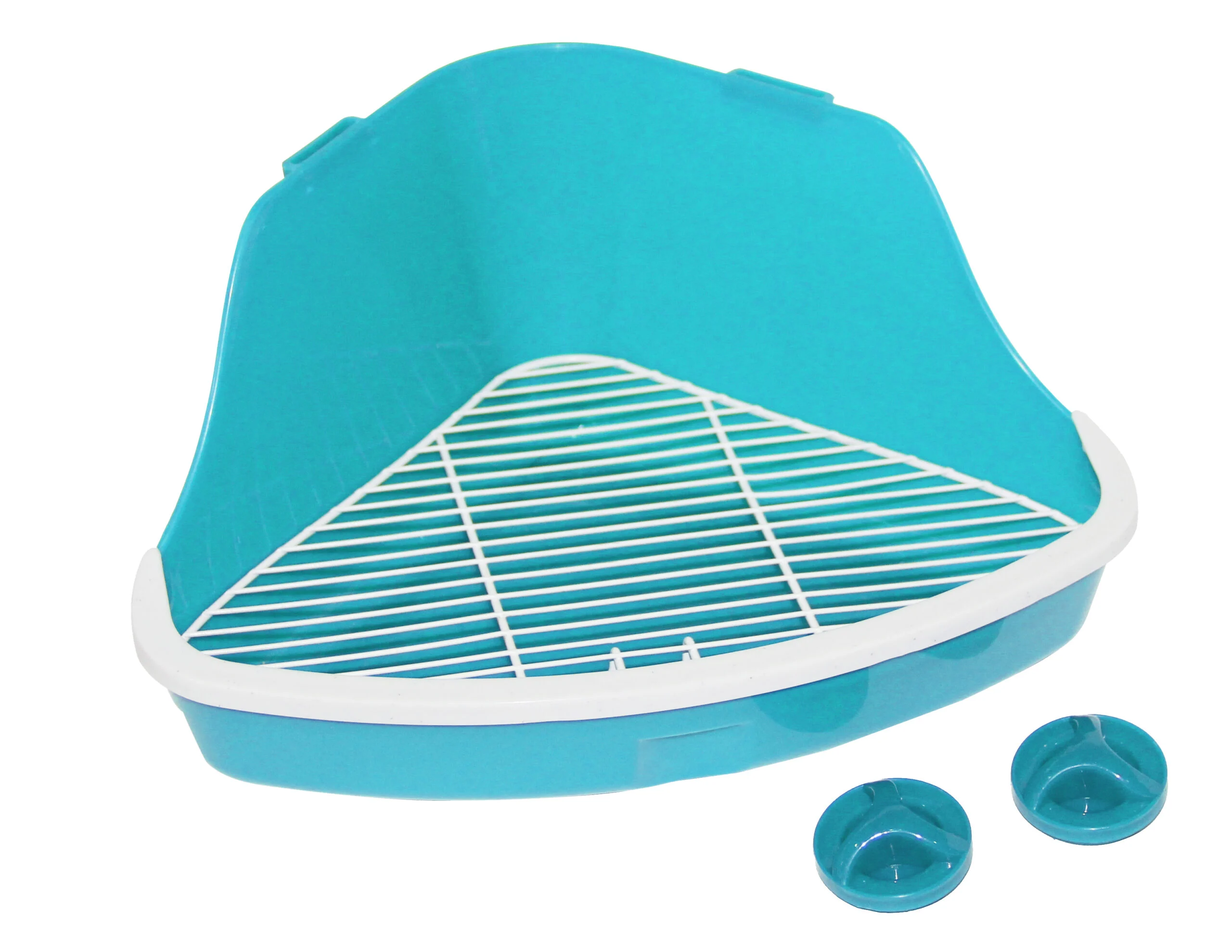 Bac à litière d’angle pour cages à barreaux, 32 x 22 x 14,5 cm – Pawise Litter Pan S – Image 5