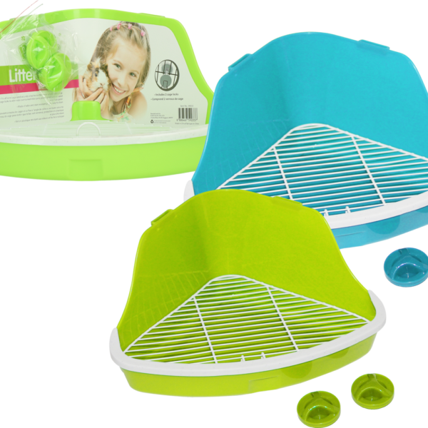 Toilette pour rongeurs à fixer aux barreaux, taille L – Pawise Litter Pan L