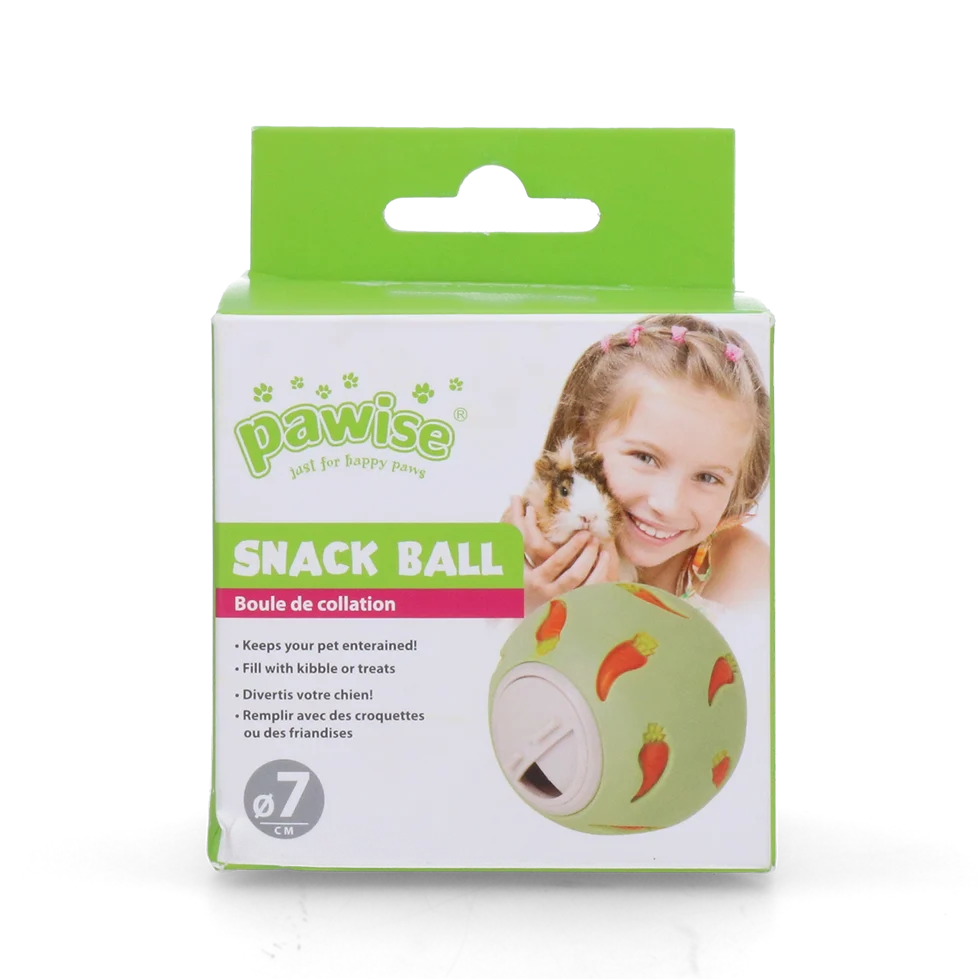 Balle à friandises pour petits animaux, ø 7 cm – Pawise Snack Ball – Image 1