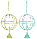 Balle à friandises pour cobayes et hamsters avec clochette, Ø 10 cm – Pawise Hay Ball – Image 3