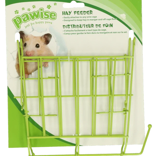 Râtelier à foin pour cochons d’Inde et hamsters, 17 x 17,5 cm – Pawise Hay feeder