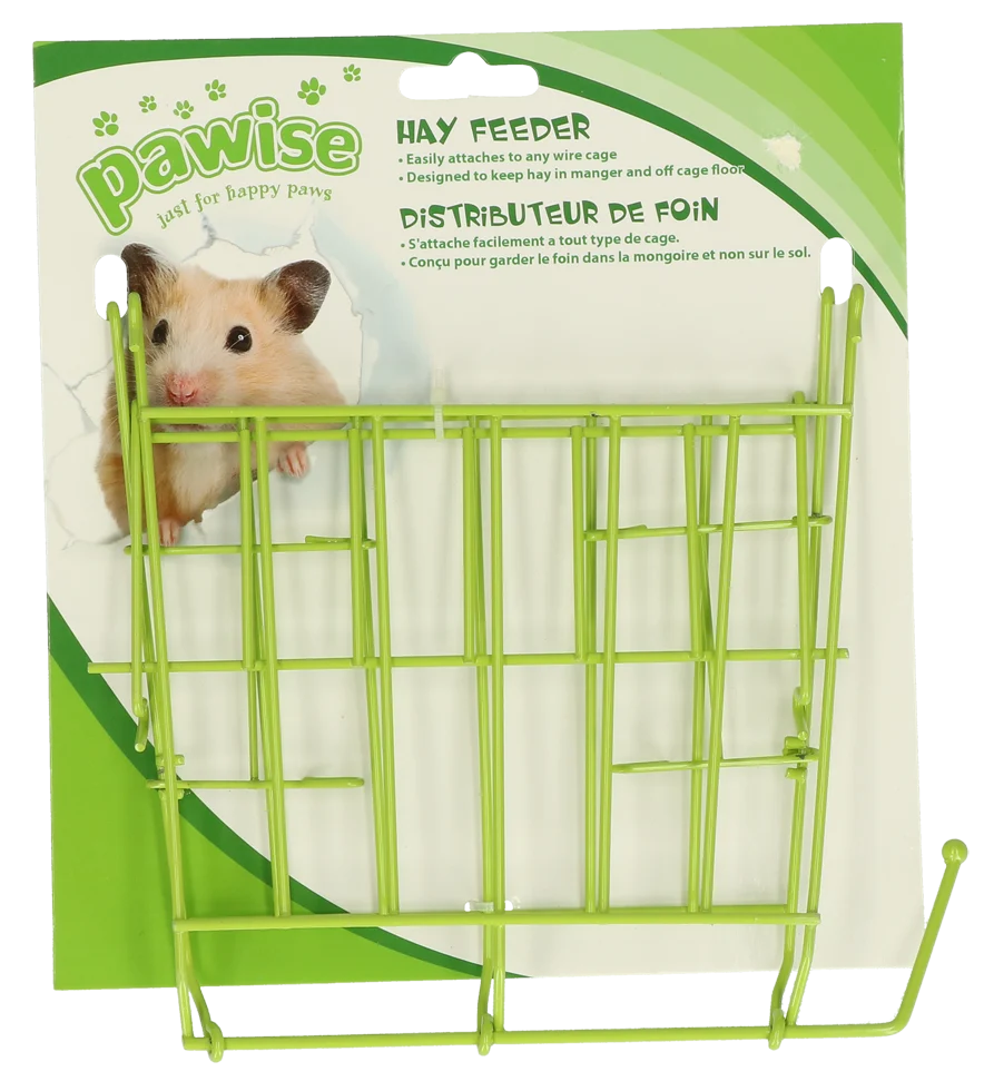 Râtelier à foin pour cochons d’Inde et hamsters, 17 x 17,5 cm – Pawise Hay feeder – Image 1