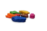 Jouets à ronger en bois, 18 pièces – Pawise Play Time Small Pet Fruit & Veggie mix – Image 2