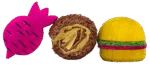Blocs à ronger en bois et en luffa pour lapins et rongeurs – Pawise Wooden Loofah Pretty Toys No2 – Image 3
