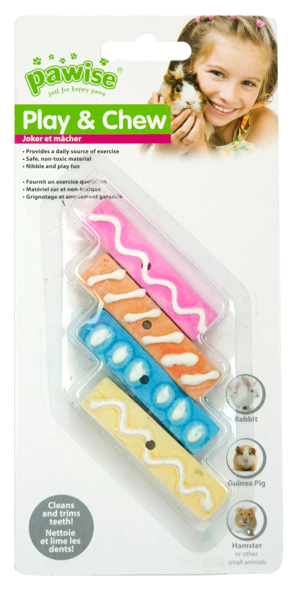 Friandise à grignoter pour rongeurs, 6 cm – Pawise Play & Chew Mineral Candy – Image 1