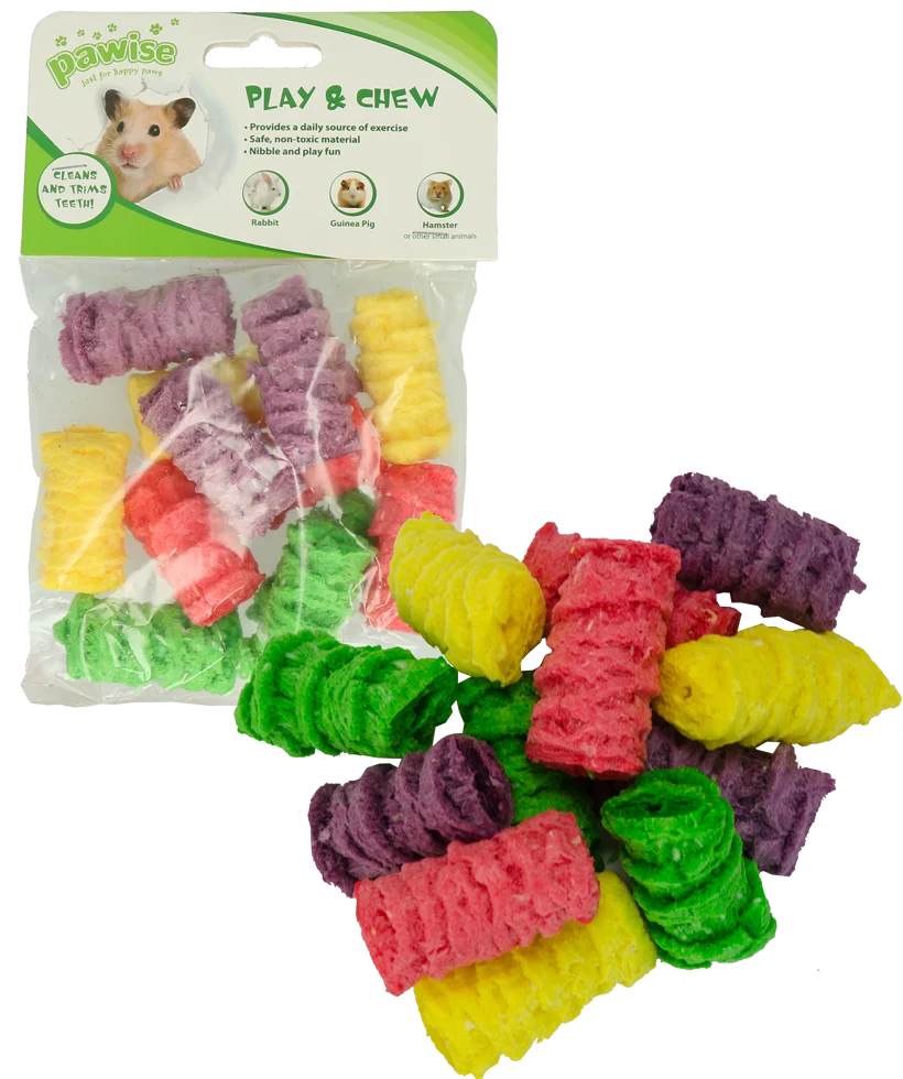 Jouet à ronger pour lapins et cochons d’Inde, 4 x 2,5 cm – Pawise Play & Chew Pops S – Image 2
