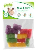 Jouet à ronger pour lapins et cochons d’Inde, 4 x 2,5 cm – Pawise Play & Chew Pops S