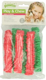 Sucette à ronger pour lapins et cochons d’Inde, 12 x 2,5 cm – Pawise Play & Chew Pops L
