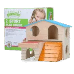 Maisonnette pour petits rongeurs à 2 niveaux, 15 x 12 cm – Pawise 2 Story Play House