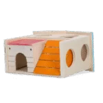 Maisonnette pour petits rongeurs à 2 niveaux, 15 x 12 cm – Pawise 2 Story Play House – Image 5
